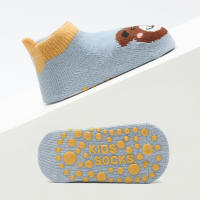 6 Pares De Calcetines De Algodón Para Niños Con Patrón De Animales De Dibujos Animados Cómodos Transpirables Antideslizantes Para Piso - details 7