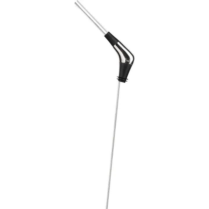 Vacu Vin Slow Pourer Vertedor Lento De Vino, Plateado/Negro, Pequeño - 1