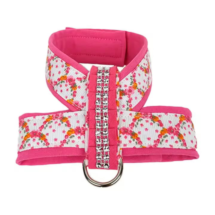 Romance Arnés para Perro Pequeño Ajustable Confort Lujo - Enganche Metálico - Doble Seguridad - 1
