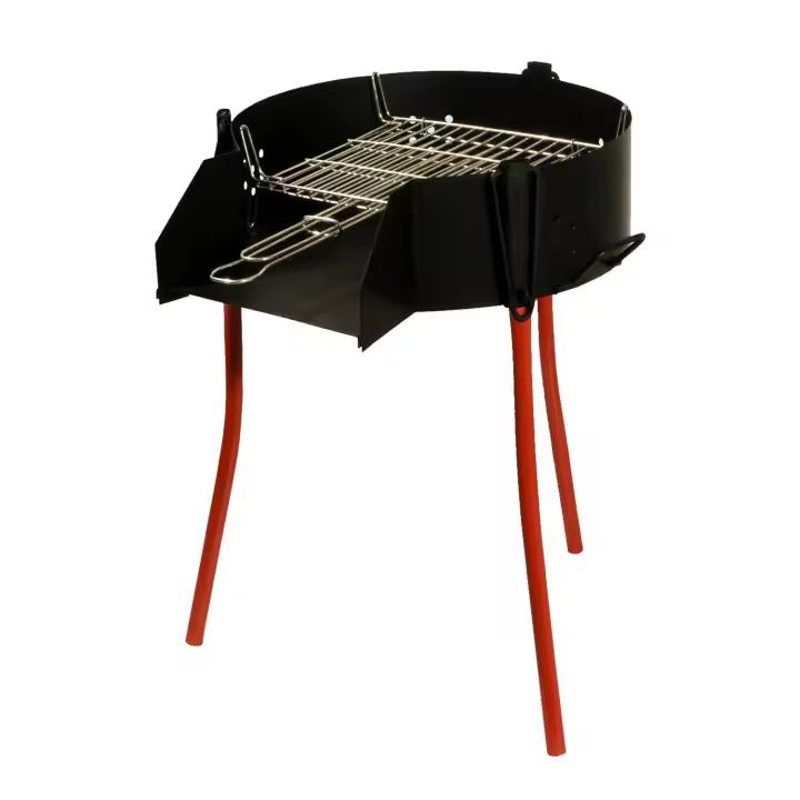 Barbacoa rustica multiusos ø 60 cm. valida para carbon, leña y paelleros. - 1