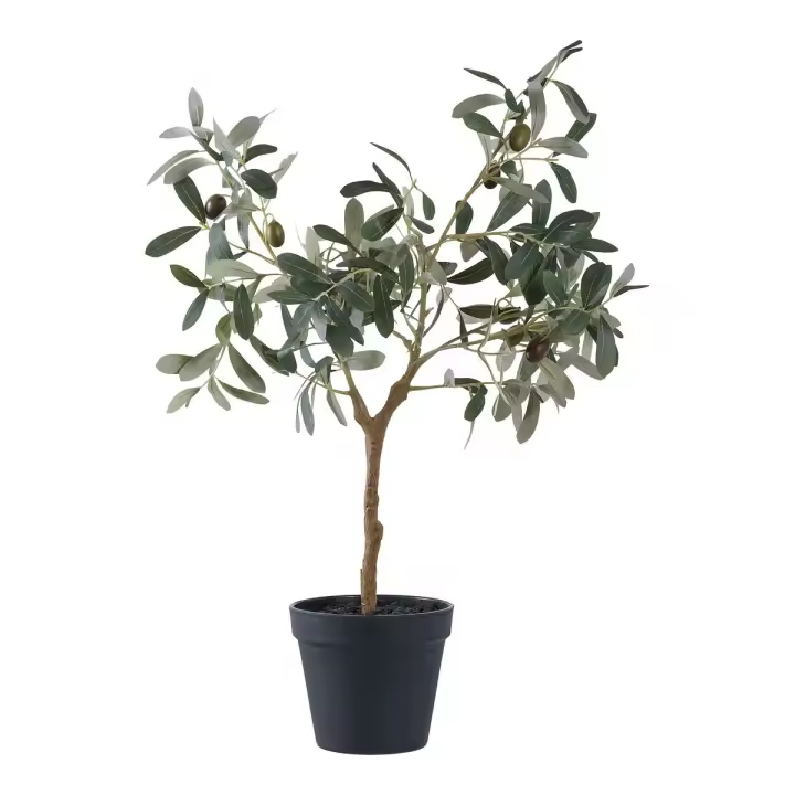 Planta Oliva Artificial, Plástico PE, Verde, 22,5x36,5x61 cm - 1