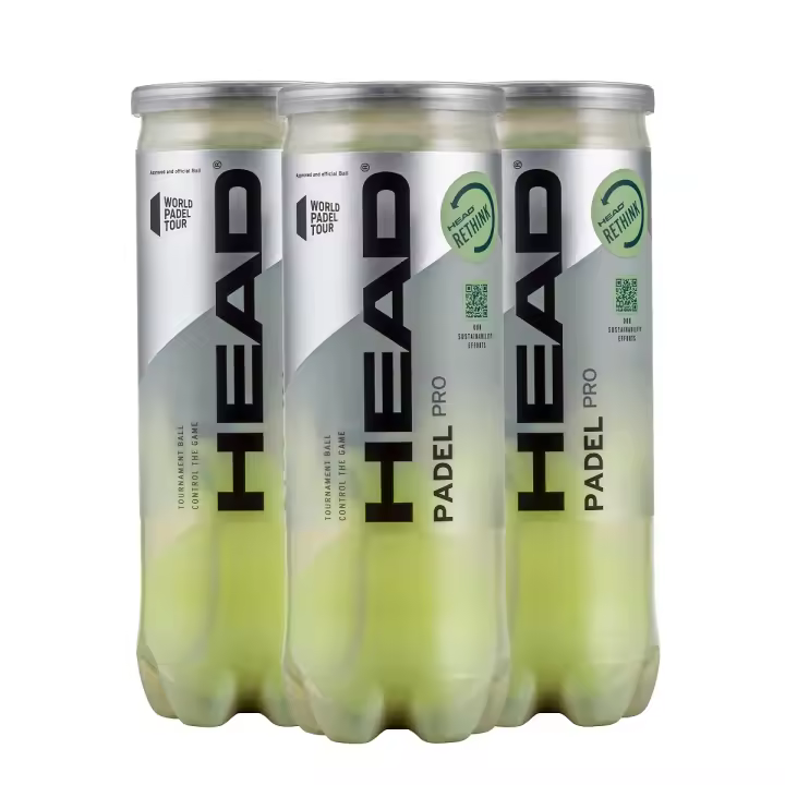 Head Padel (2023) Pack 3 Botes 9 Pelotas (Pro y Pro S), Gran Calidad, Máxima Potencia y Control, Profesionales y Entrenamientos Cannon - 1
