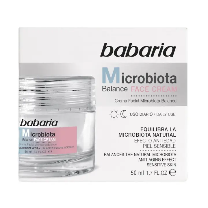 BABARIA MICROBIOTA BALANCE CREMA FACIAL USO DIARIO PIEL SENSIBLE 50ML - 1