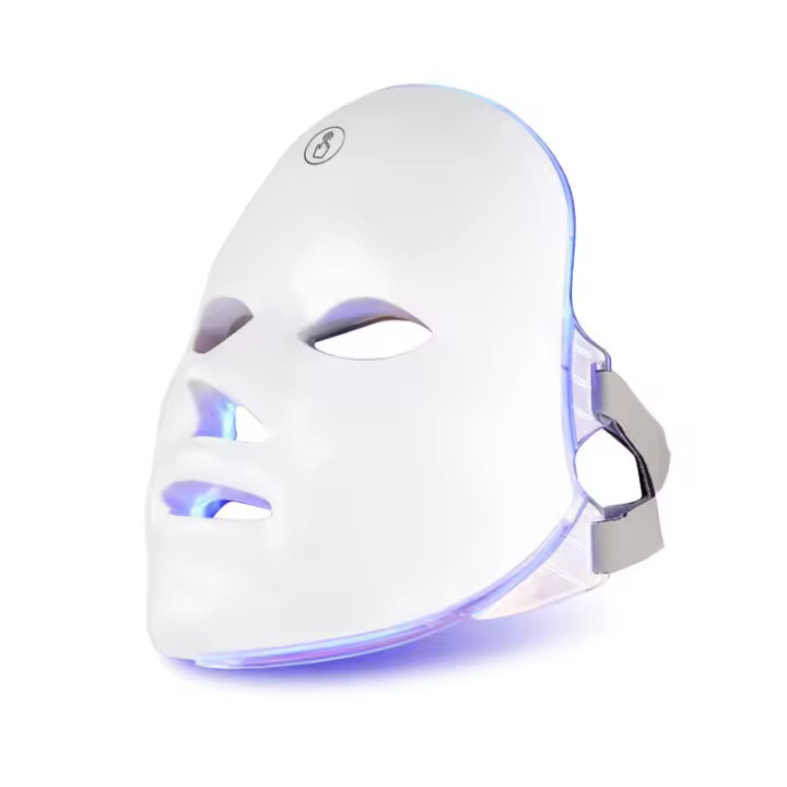 Máscara Facial Led Therapy De Fotón Device Regenerador De 7 Colores Equipo Rejuvenecimiento De La Cuero Acné Arrugas Lineas Expression Manchas Rosacea Luz Diodos Recargable de - 1