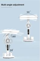 Lámpara De Mesa Recargable Con Reloj Y Pantalla LED Luz De Lectura Para Dormitorio Y Sala De Estar Iluminación Táctil Decorativa - details 11