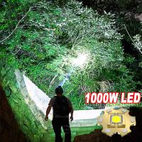 Lámpara Frontal LED 1000W Super Brillante Con Luz Fluorescente Zoom Impermeable Para Camping Caza Y Actividades Al Aire Libre - details 2