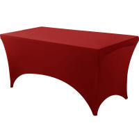 Mantel De Spandex Tendido a Medida Lavable Y Resistente a Arrugas Para Mesa Rectangular De Jardín Ideal Para Eventos Bodas Y Fiestas - details 18