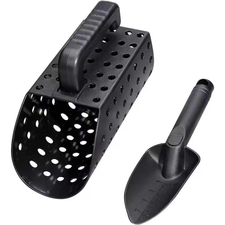 Pala y pala para arena para detección de metales y búsqueda de tesoros Pala de arena profesional con pala Herramienta manual Juego de palas para arena - 1