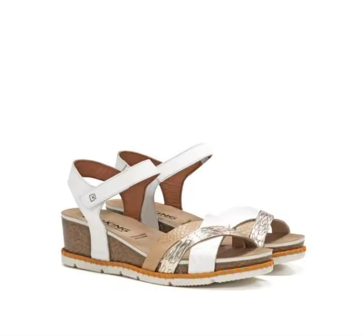 Sandalia Gold blanca de Dorking by Fluchos - 1
