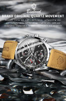 Reloj De Pulsera Para Hombre BINBOND Lujo Resistente Al Agua Cronógrafo Luminoso De Cuero Calidad Alta Reloj Casual De Cuarzo - details 5