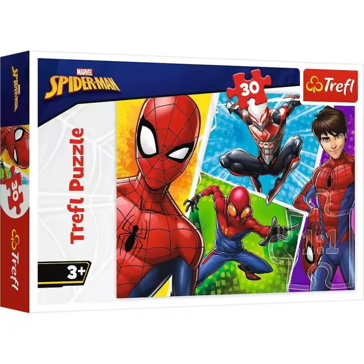 Trelf - Rompecabezas puzzle infantil con dibujo de SPIDERMAN de 30 piezas, juego educacional, educación temprana e intelectual para niños a partir de 3 años - 1
