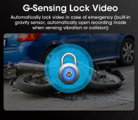 Pantalla Táctil IPS De 7" JMCQ Para Motocicleta Con DVR Dashcam Wireless Carplay Android Auto Cámara Frontal Y Trasera Grabadora Impermeable IPX7 - details 17