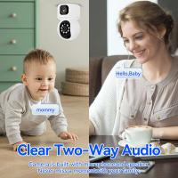 Lente dual y monitor de pantalla dual Cámara WiFi, Cámara IP PTZ inalámbrica para vigilancia del hogar, Monitor de Video de seguridad inteligente, 2k, pantallas duales, 4MP, WIFI, Audio bidireccional para bebés y Mascotas - details 7