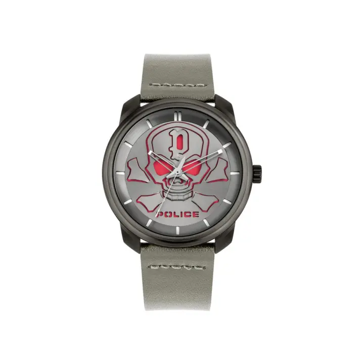Police Reloj Hombre Analogico Cuarzo con Correa de Cuero PL15714JSU-61 - 1
