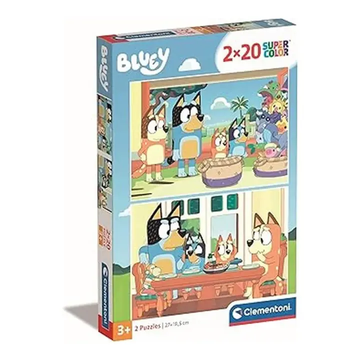 Clementoni Supercolor Bluey 2x20 Piezas 24807 - 1