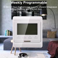 Termostato Inteligente WiFi MINCO HEAT Para Calefacción Eléctrica/Agua/Gas Controlador De Temperatura Compatible Con Alexa Y Google Home Color Blanco/ Negro - details 6