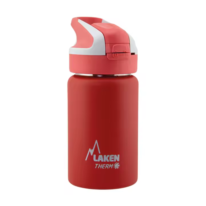 LAKEN Summit - Botella Térmica con Boquilla 0.35L en Acero Inoxidable. Rojo - 1