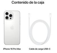 Smartphone Apple iPhone 16 Pro Max 256GB/ 6.9"/ 5G/ Titanio Blanco (condición nuevo) 3 años garantía - details 0