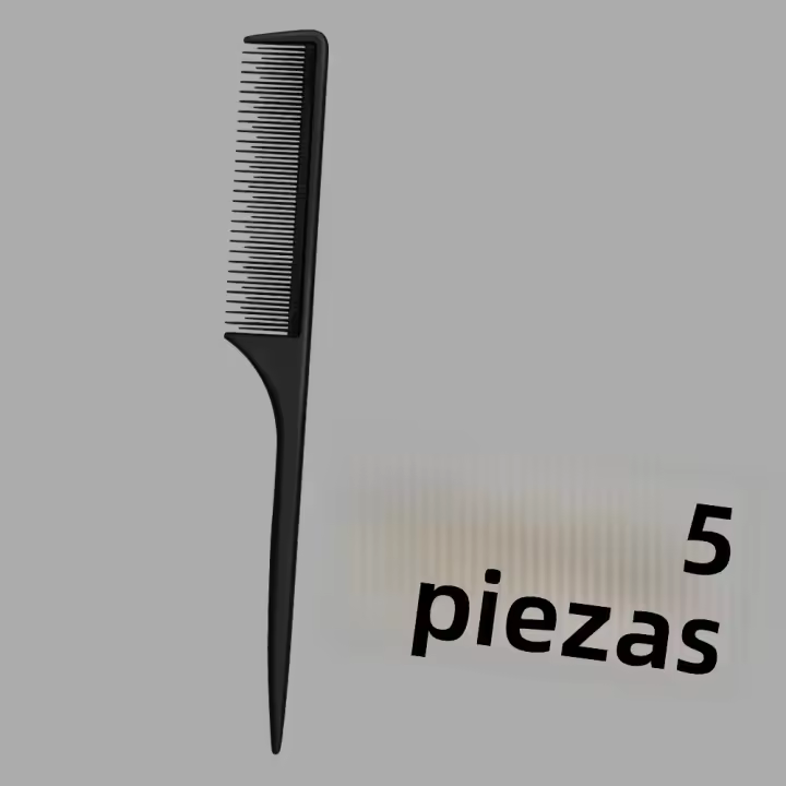 Juego De Peine De Cola Puntiaguda Para Estilizar El Cabello 5/10/15/20/50pcs Calidad De Salon Desenredador Para Mujeres Y Hombres - 1