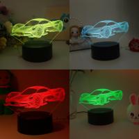 Lámpara De Ilusión Optica 3D Con Toque Y 7 Colores Cambiantes Luz Nocturna Para Dormitorio Figura De Caballo En Caballo - details 1