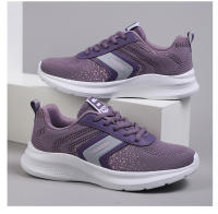 Zapatos De Correr Para Mujer Cuatro Estaciones Tejidos Voladores Transpirables Ligeros Zapatillas Deportivas Casuales Antideslizantes Suaves Para Gimnasio Y Salud - details 7