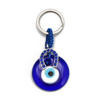 Llavero De Ojo De Suerte Con Mano De Fatima Y Mariposa Azul Para Coche Llavero Turco Con Ojo Maligno Para Hombres Y Mujeres Joyería EY138 - details 19