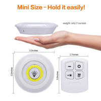 Luces LED Ajustables Para Armarios Con Control Remoto Operadas Por Batería Luz De Cocina Blanca/caliente Iluminación De Baños - details 5