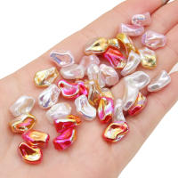 5Pcs Perlas De ABS De Alto Brillo Estilo Barroco Forma Irregular Cuentas Sueltas Para Manualidades Y Creación De Collares DIY - details 2