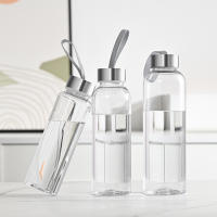 Botella De Agua Portátil Transparente De Plástico Para Deporte Y Viajes Ideal Para Ciclismo Y Senderismo Adultos - details 1