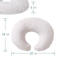 Almohada de lactancia con funda para bebés, niños y niñas, almohadas de lactancia materna con funda de almohada para lactancia materna, alimentación con biberón, soporte para bebé con funda de - details 0
