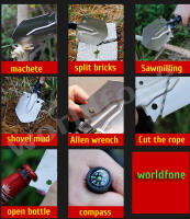 Shovel Militar Plegable Para Exteriores Multifuncional Y Gruesa Para Acampar Y Excavaciones Uso Militar Dureza Superior - details 5