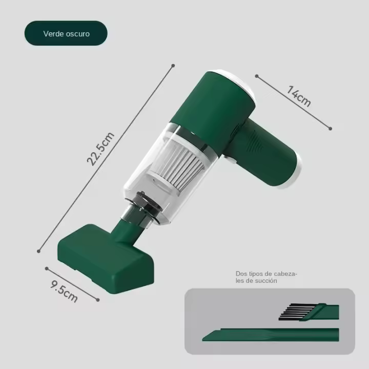 Miniaspirador de mano para el coche, aspirador inalámbrico portátil para la eliminación de ácaros, justo, para el hogar - 1