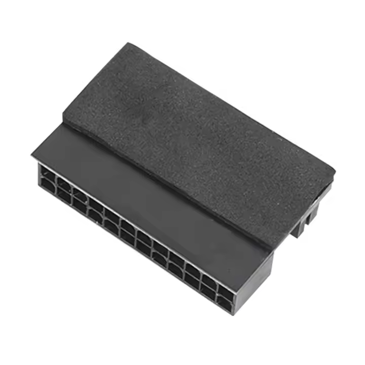 Adaptador De Alimentación ATX 24-Pin Femal a 24 Pin Macho Angulado Para Placa Base De Escritorio Cable De Alimentación - 1