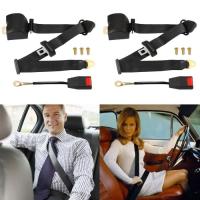 Cinturón de seguridad universal ajustable de 3 puntos para Coche y furgoneta, 2 unidades, Con pernos - details 1