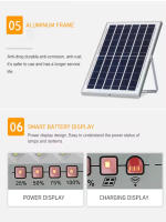 Lámpara Solar Exterior Con Control Remoto Luz De Fosa Para Patio Jardín Y Garaje IP67 Luz Indicadora Moderna LED Bulbs Incluidos - details 7