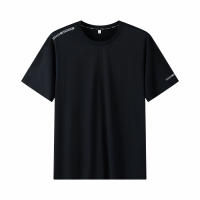 Camiseta De Talla Grande Para Hombres plus Size 110-175kg Pack De 1/3 Transpirable Secado Rápido Tees Casual Cuello Redondo Manga Corta Deporte - details 1
