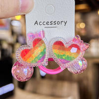 2PCS Hermosas Horquillas De Corona Coloridas Para Niñas Accesorios De Pelo Elásticos Para Niños Headwear De Bebé - details 4
