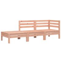 vidaXL Sofá de jardín de 3 plazas madera maciza de pino cera Marrón cera, Douglas natural, Impregnado natural Conjunto Terraza Muebles Jardín Exterior Juego de Muebles de jardín Mueble Jardín Exterior Muebles de Salon Exterior - details 2