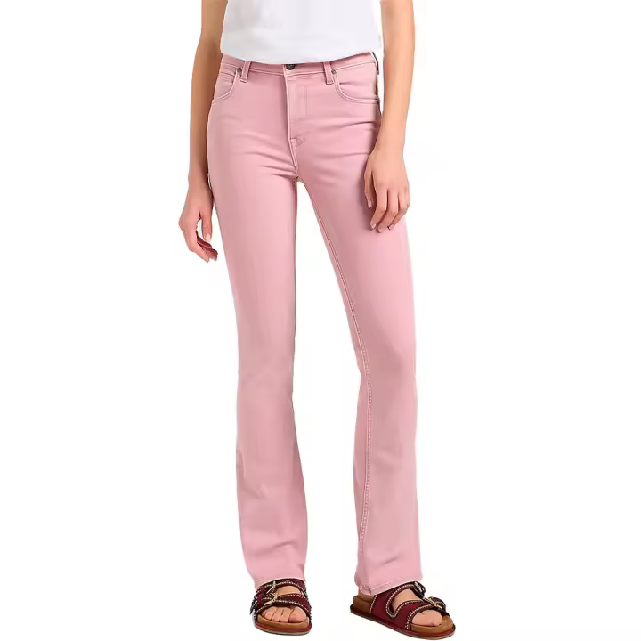 Ropa mujer Pantalones Lee Pantalones Breese Boot Rosa - 1