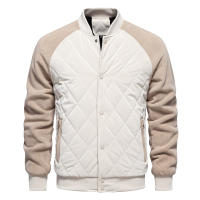 Chaqueta gruesa acolchada de terciopelo para hombre, chaqueta informal europea y americana, chaqueta superior de manga raglán, novedad de Otoño de 2024 - details 1