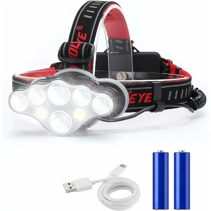 Frontal Recargable Super Lumen 18000 Interior-Potente Frontal Manos Libres Interior - 1