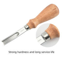 Cuchillo De Biseleado De Cuero Práctico Herramienta De Corte Para Manualidades Con Mango De Madera A4mm A6mm A8mm A10mm - details 8
