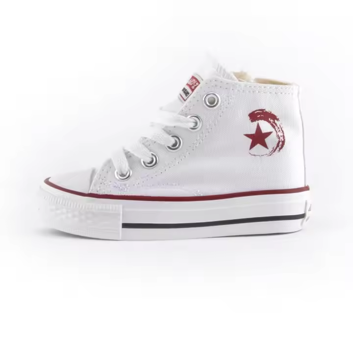 Zapatos altos de lona para niños y niñas con cremallera y suela de goma ANDY-Z AN1006 - 1