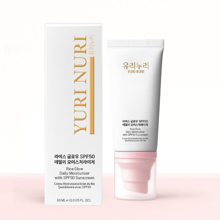Yuri Nuri - Protector Solar Mineral SPF50 con Fermento de Arroz para Piel Sensible, Protección Hidratante y Antiedad 60 — oferta en Miravia
