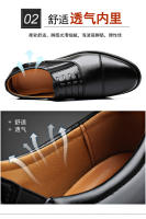 Zapatos Formales De Cuero Para Hombre Slip on Vestimenta Casuál Boda Lujosa Caminar Oficina Talla Grande Zapatos Para Hombre - details 22