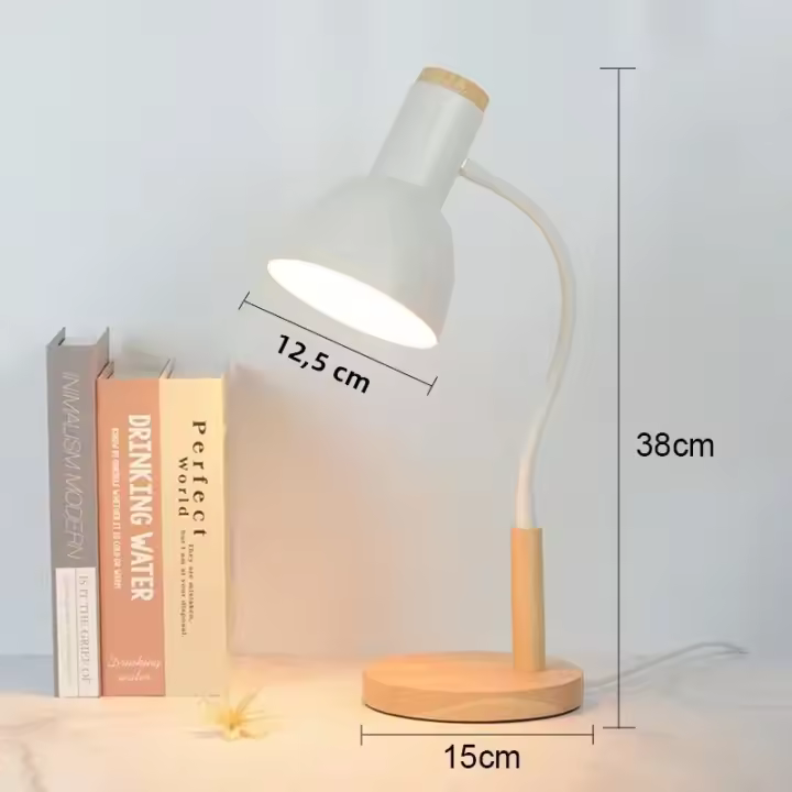Lámpara De Escritorio Moderna Nórdica LED Protección Ocular Para Estudiantes De Colegio Y Dormitorio Lectura Cerca Lámpara De Noche Con Interruptor Táctil - 1