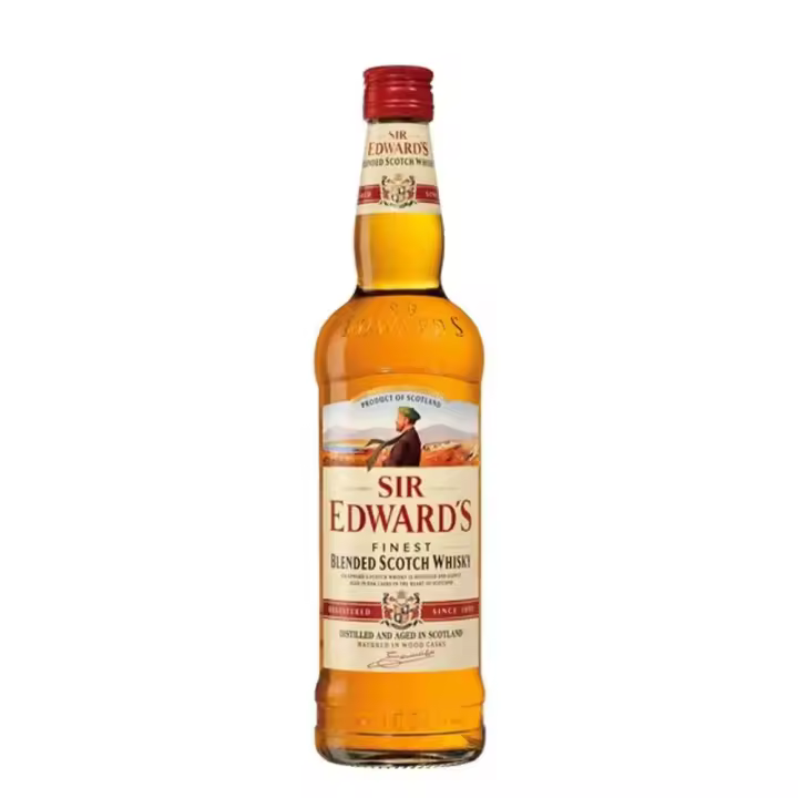 Whisky Sir Edward's - Botella 1 L - Finest Blended Scotch - 40% - 1