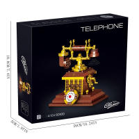 Bloques De Construcción Retro Teléfono 410PCS Juguete Creativo Para Decoración De Escritorio Regalo Para Niños DIY - details 4