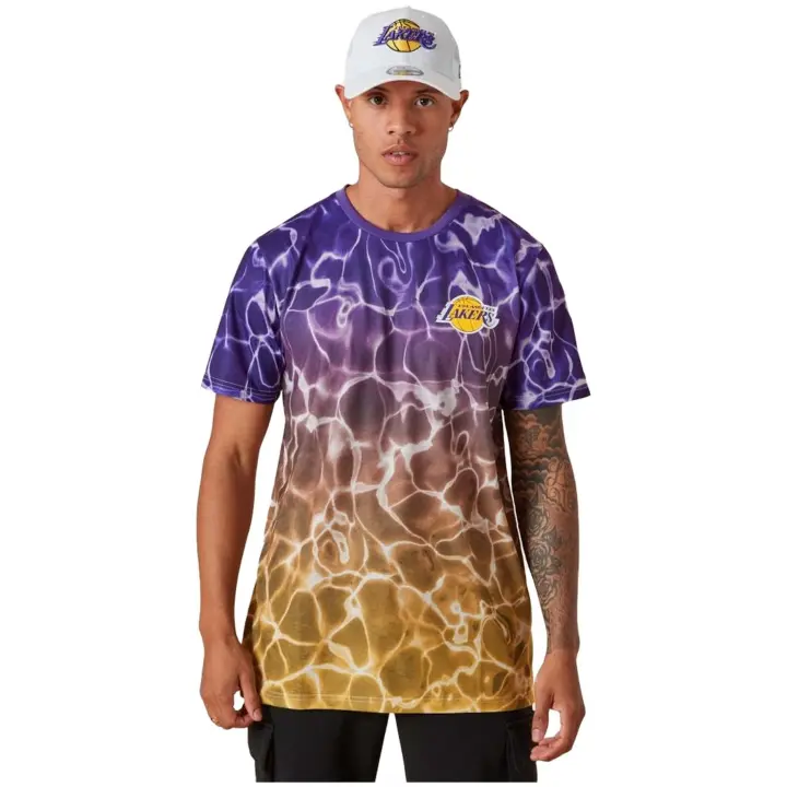 Camiseta marca New Era modelo 130838-96 para hombre en color violeta - 1