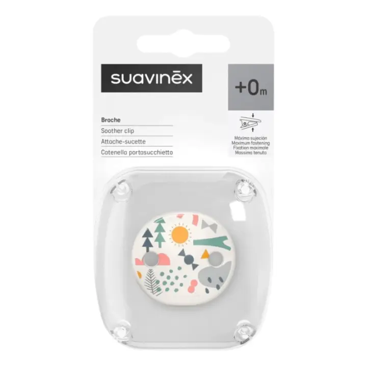 Suavinex Broche Pinza Ovalado Máxima Sujeción +0m - 1